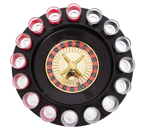 Настільна гра «П'яна рулетка» алко рулетка Drinking Roulette Set SP-Sport 16 стопок