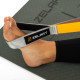 Лента стропа с петлями для растяжки Stretch Strap Zelart 10 петель серый-оранжевый