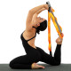 Лента стропа с петлями для растяжки Stretch Strap Zelart 10 петель серый-оранжевый