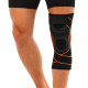 Наколінник спортивний еластичний компресійний з фіксуючим ременем MUTE 1шт чорний-червоний