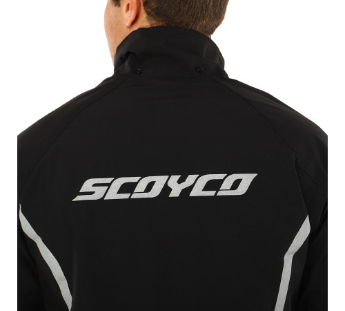 Мотодощовик роздільний куртка та штани SCOYCO S-3XL чорний