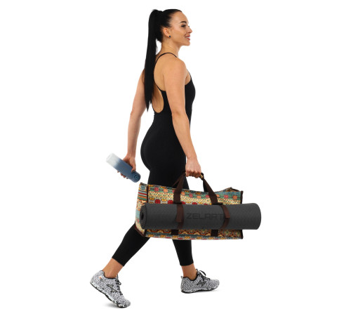 Сумка для йоги SP-Sport DoYourYoga Yoga bag бежевий-блакитний