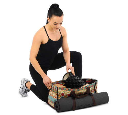Сумка для йоги SP-Sport DoYourYoga Yoga bag бежевий-блакитний