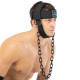 Упряж тренажер для тренування м'язів шиї NECK HARNESS LiveUp чорний