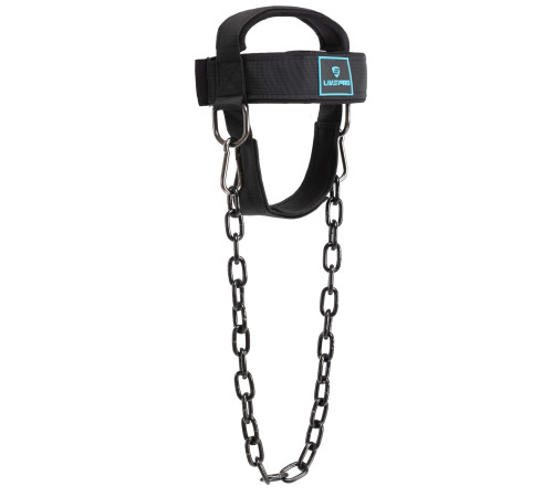 Упряж тренажер для тренування м'язів шиї NECK HARNESS LiveUp чорний