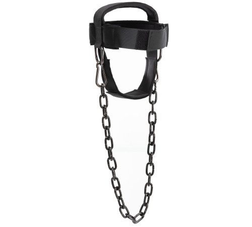 Упряж тренажер для тренування м'язів шиї NECK HARNESS LiveUp чорний