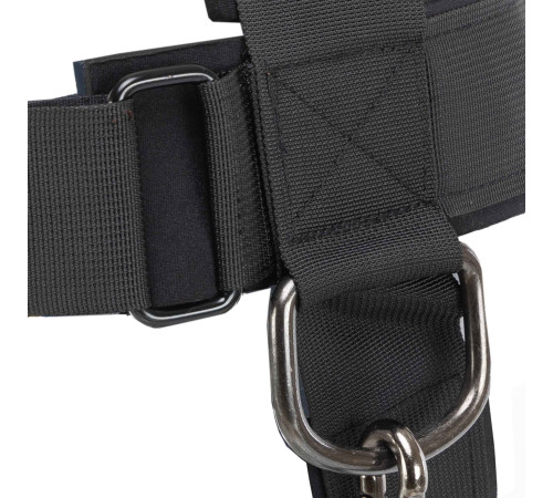 Упряж тренажер для тренування м'язів шиї NECK HARNESS LiveUp чорний