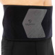 Пояс для тренажерного залу та схуднення SWEAT WAIST TRIMMER LiveUp розмір 125x19,5x0,5см чорний-сірий