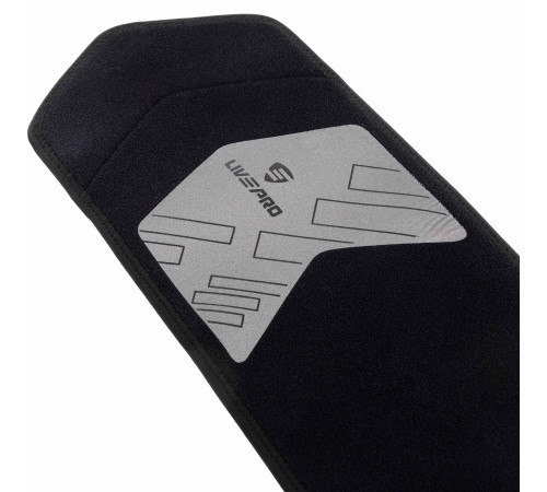 Пояс для тренажерного залу та схуднення SWEAT WAIST TRIMMER LiveUp розмір 125x19,5x0,5см чорний-сірий