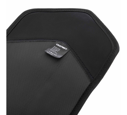 Пояс для тренажерного залу та схуднення SWEAT WAIST TRIMMER LiveUp розмір 125x19,5x0,5см чорний-сірий
