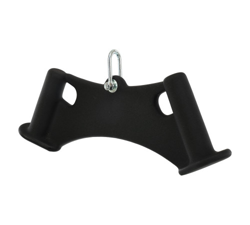 Рукоятка для тяги вниз з широким хватом Wide Triceps grip нековзне покриття LiveUp чорний