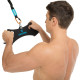 Рукоятка для тяги вниз з широким хватом Wide Triceps grip нековзне покриття LiveUp чорний