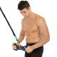 Рукоятка для тяги вниз з широким хватом Wide Triceps grip нековзне покриття LiveUp чорний