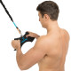 Рукоятка для тяги вниз з вузьким хватом Triceps grip нековзне покриття LiveUp чорний