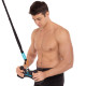 Рукоятка для тяги вниз з вузьким хватом Triceps grip нековзне покриття LiveUp чорний