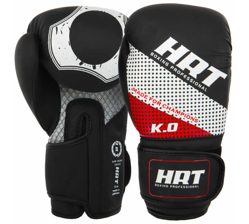 Рукавиці боксерські на липучці PU HARD TOUCH 10-14 унцій кольори в асортименті