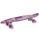 Пенні борд Penny Board круїзер пластиковий з колесами які світяться та ручкою для перенесення 24" SP-Sport фіолетовий