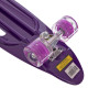 Пенні борд Penny Board круїзер пластиковий з колесами які світяться та ручкою для перенесення 24" SP-Sport фіолетовий