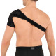 Бандаж для плеча компрессионный фиксатор плечевого сустава Shoulder Support SIBOTE левый 1шт черный