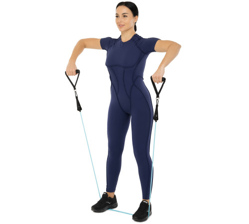Еспандер багатофункціональний для фітнесу 5 жгутів Resistance Band Zelart в чохлі різнокольоровий