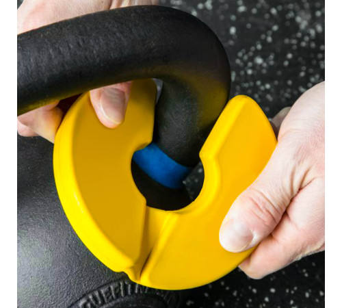 Блини диски змінні гумові Rubber Change Plates Zelart 0,5 кг жовтий