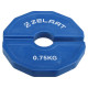 Блини диски змінні гумові Rubber Change Plates Zelart 0,75 кг синій