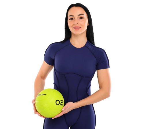 Слэмбол мяч набивной для кроссфита и фитнеса Slam Ball Mdbuddy 2кг салатовый