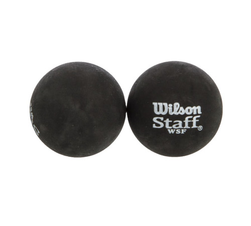 М'яч для сквошу WILSON STAFF SQUASH 2 BALL YEL DOT 2шт чорний