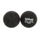 М'яч для сквошу WILSON STAFF SQUASH 2 BALL YEL DOT 2шт чорний
