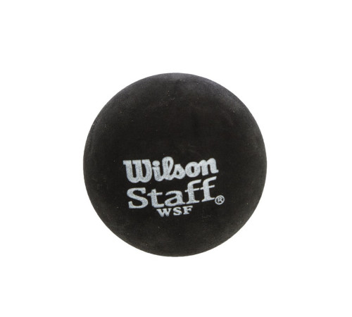 М'яч для сквошу WILSON STAFF SQUASH 2 BALL YEL DOT 2шт чорний