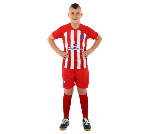 Форма футбольна дитяча із символікою футбольного клубу ATLETICO MADRID домашня 2024 SP-Sport 20-28 червоний-білий