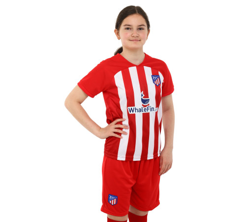 Форма футбольна дитяча із символікою футбольного клубу ATLETICO MADRID домашня 2024 SP-Sport 20-28 червоний-білий