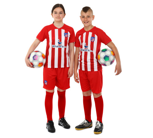 Форма футбольна дитяча із символікою футбольного клубу ATLETICO MADRID домашня 2024 SP-Sport 20-28 червоний-білий