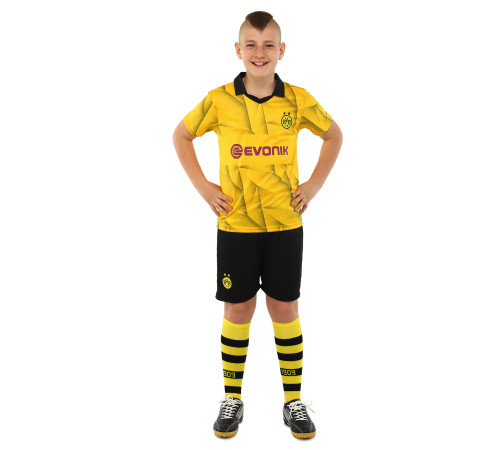 Форма футбольная детская с символикой футбольного клуба BORUSSIA DORTMUND гостевая 2024 SP-Sport 20-28 черный