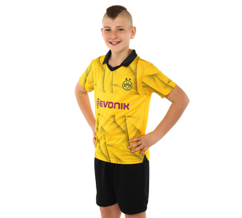Форма футбольная детская с символикой футбольного клуба BORUSSIA DORTMUND гостевая 2024 SP-Sport 20-28 черный
