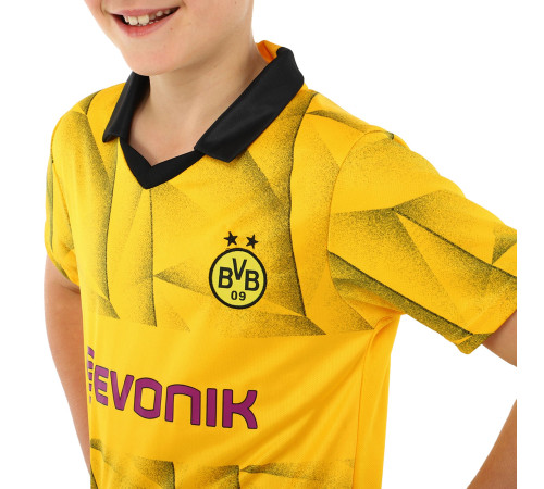 Форма футбольная детская с символикой футбольного клуба BORUSSIA DORTMUND гостевая 2024 SP-Sport 20-28 черный