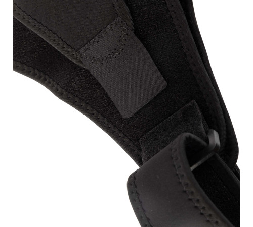 Бандаж для плеча компресійний фіксатор плечового суглоба Shoulder Support SIBOTE правий 1шт чорний