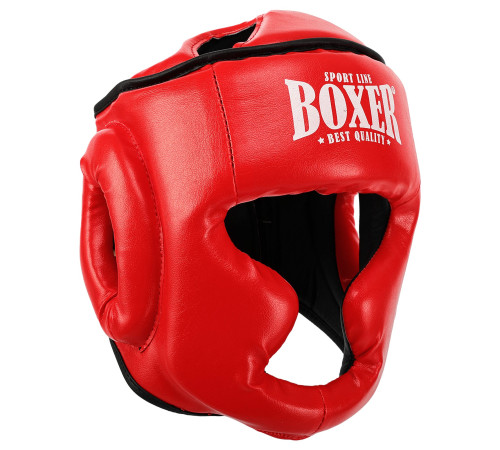 Шлем боксерский с полной защитой искусственная кожа BOXER NEW М-L цвета в ассортименте