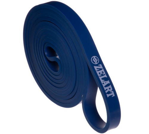 Гума петля для підтягувань та тренувань стрічка силова Zelart POWER BANDS синій