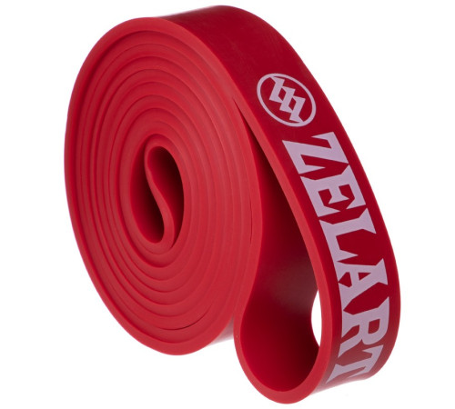 Гума петля для підтягувань та тренувань стрічка силова Zelart POWER BANDS червоний