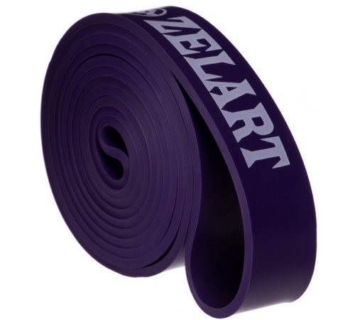 Гума петля для підтягувань та тренувань стрічка силова Zelart POWER BANDS фіолетовий