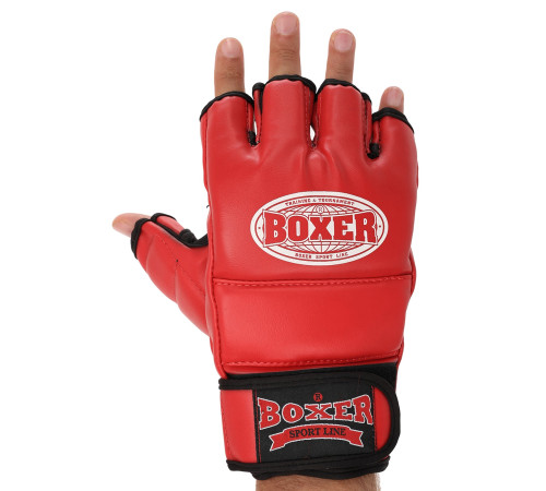 Рукавиці для змішаних єдиноборств MMA BOXER M-XL кольори в асортименті