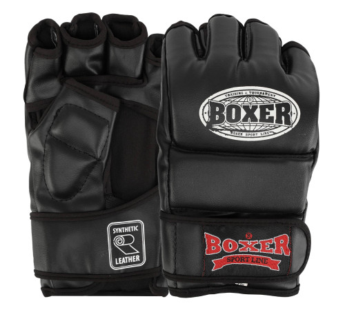 Рукавиці для змішаних єдиноборств MMA BOXER M-XL кольори в асортименті