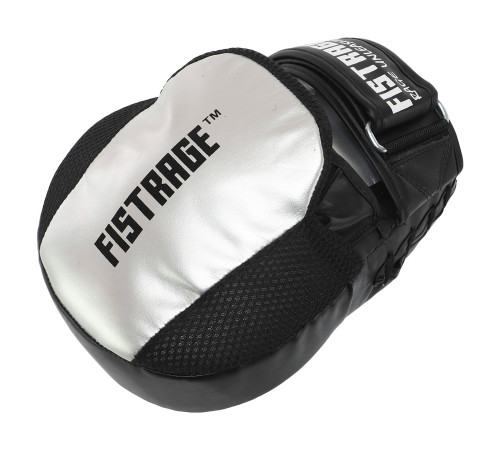 Лапа боксерская изогнутая тренировочная FLEX FISTRAGE 26x19x5см 2штуки серый-черный