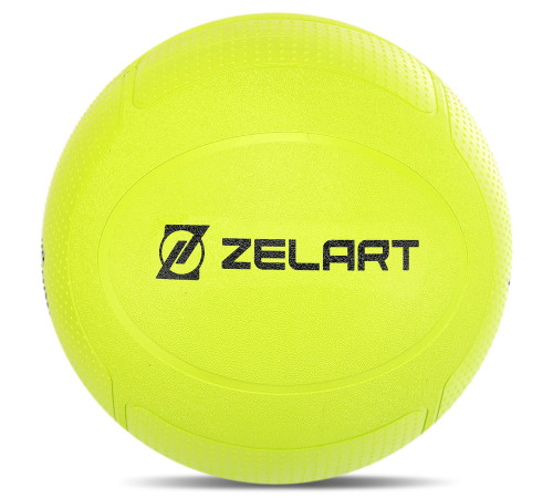 Слэмбол мяч набивной для кроссфита и фитнеса Slam Ball Mdbuddy 16кг салатовый