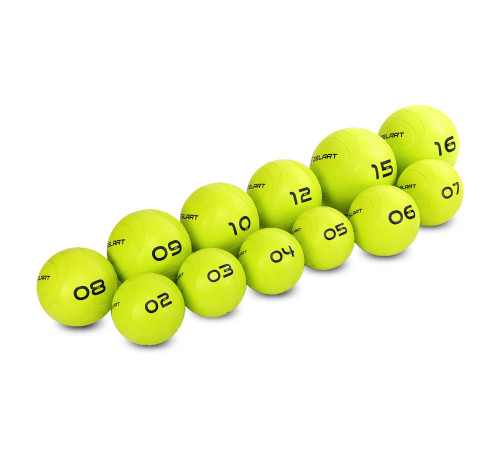 Слэмбол мяч набивной для кроссфита и фитнеса Slam Ball Mdbuddy 5кг салатовый
