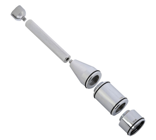 Бита стальная булава для кроссфита раздвижная Adjustable Macebell MDbuddy 1шт вес 12кг хром