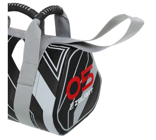 Мешок утяжелитель для функционального тренинга Power Bag Mdbuddy 5кг черный