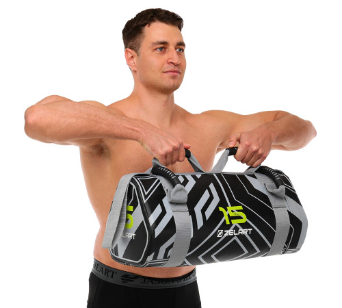 Мішок обтяжувач для функціонального тренінгу Power Bag Mdbuddy 15кг чорний