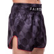 Шорти для тайського боксу та кікбоксингу FAIRTEX M-XL чорний-сірий